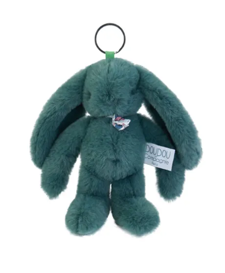Porte clé en peluche Lapin Vert - 18 cm - Lapin Fleurette