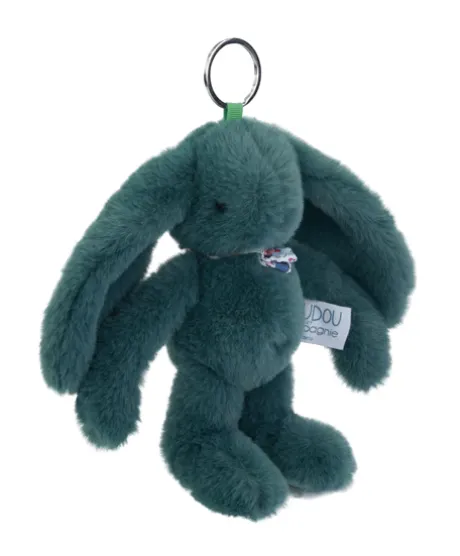 Porte clé en peluche Lapin Vert - 18 cm - Lapin Fleurette
