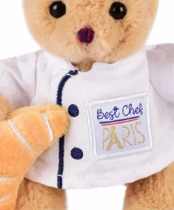 Porte clé Ours cuistot chef - 15 cm