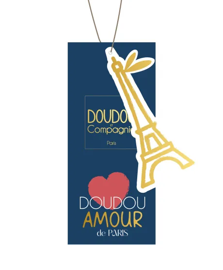 Porte clé Ours Sweat Tour Eiffel- 15 cm