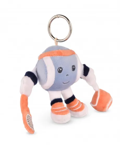 Porte-clés peluche Roland-Garros- Monsieur Balle -12 cm
