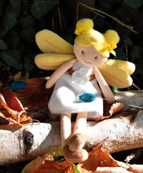 Poupée souple Fée Aurore - Blanche et Jaune - 25 cm