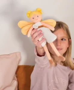 Poupée souple Fée Aurore - Blanche et Jaune - 25 cm