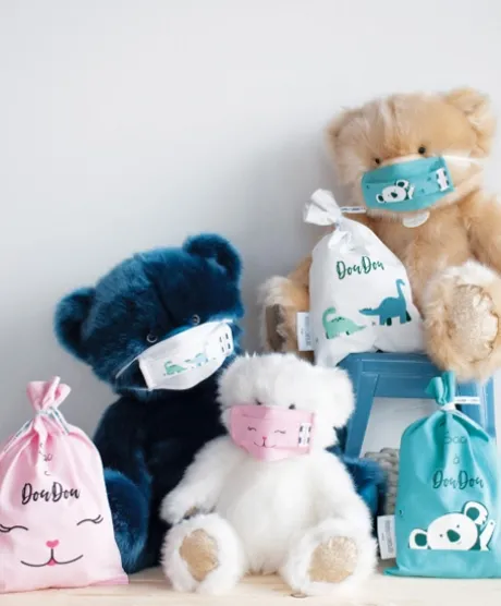 Sac à Doudou en coton Fun - Modèle aléatoire