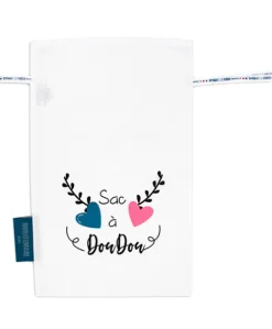 Sac à Doudou "Mon Doudou + fort que tout" 22 x 35 cm - Unicef
