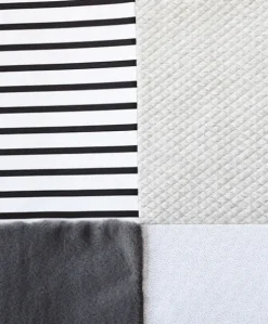 Tapis de jeu Bébé - Gris / blanc - 100 X 100 cm