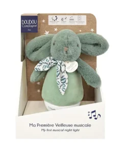 Veilleuse bebe musicale Culbuto verte - 16 cm