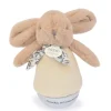 Veilleuse bebe musicale Culbuto marron - 16 cm