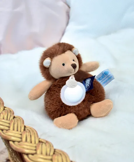 Veilleuse en peluche Hérisson - 15 cm - Unicef