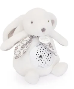 Veilleuse Lapin Musicale Projection mur avec chansons Douces - Blanc