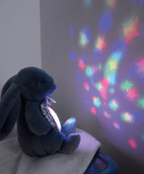 Veilleuse Lapin Musicale Projection mur avec chansons Douces - Blanc