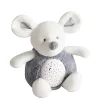 Veilleuse musicale et lumineuse Souris Grise - 20 cm